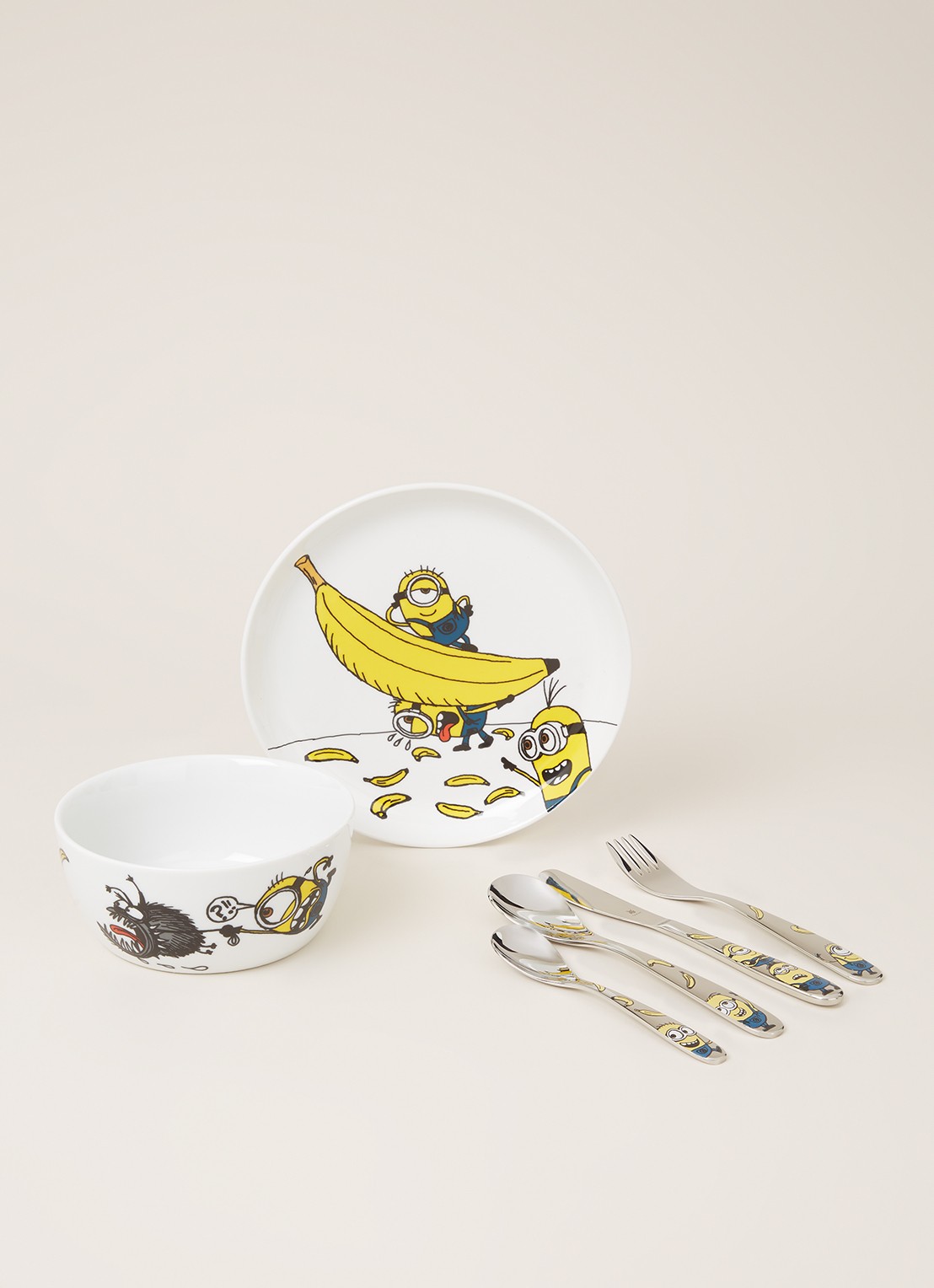 WMF Minions kinderserviesset 6-delig - voorkant 2 geel