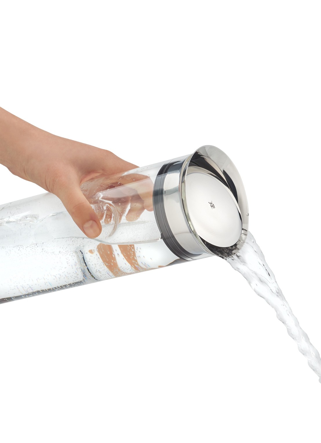 WMF Motion karaf van glas 1,25 liter - detail 3 zilver