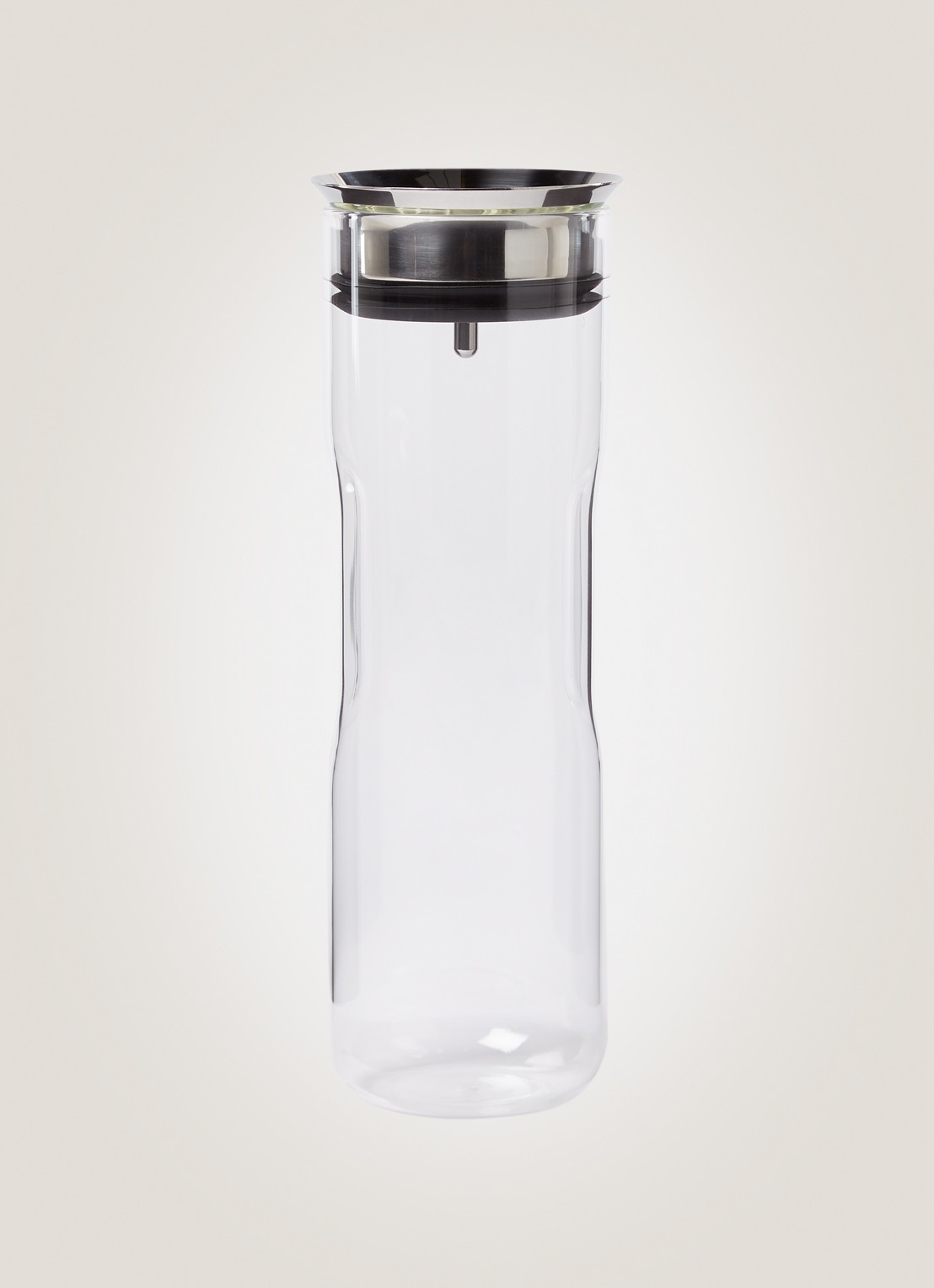WMF Motion karaf van glas 1,25 liter - voorkant 7 zilver