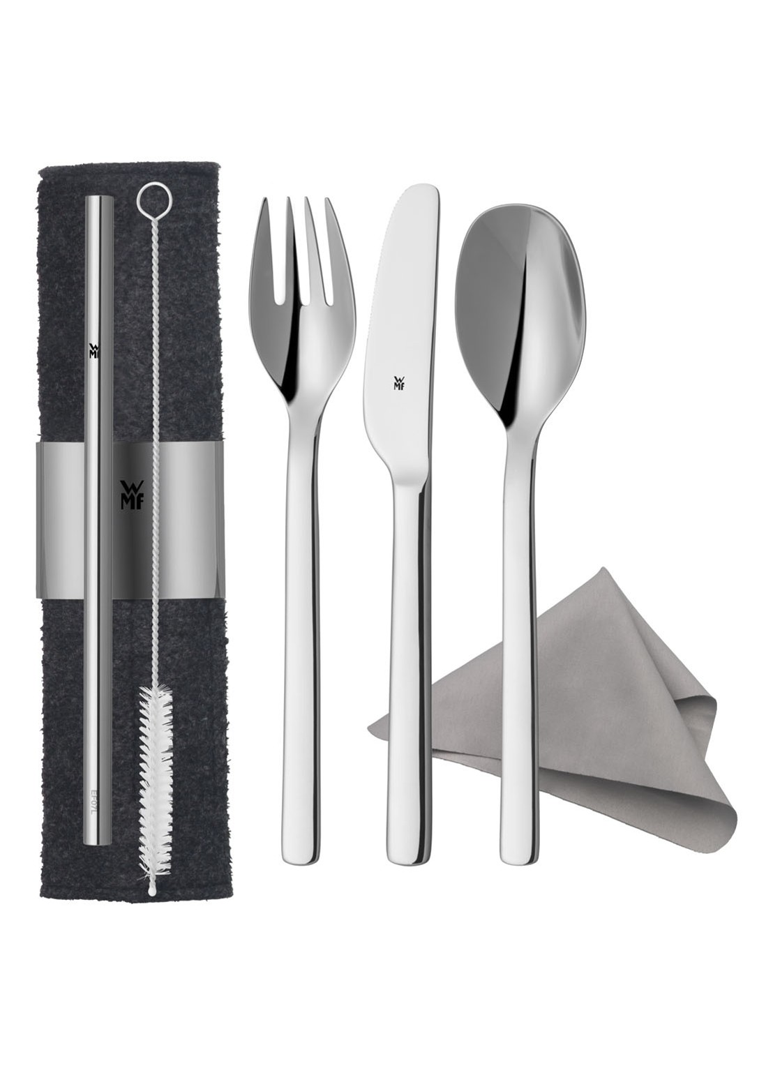 WMF My2Go bestekset 4-delig - voorkant zilver