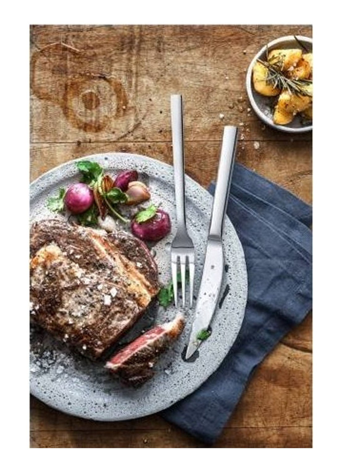 WMF Nuova steakbestekset 12-delig - voorkant 3 zilver
