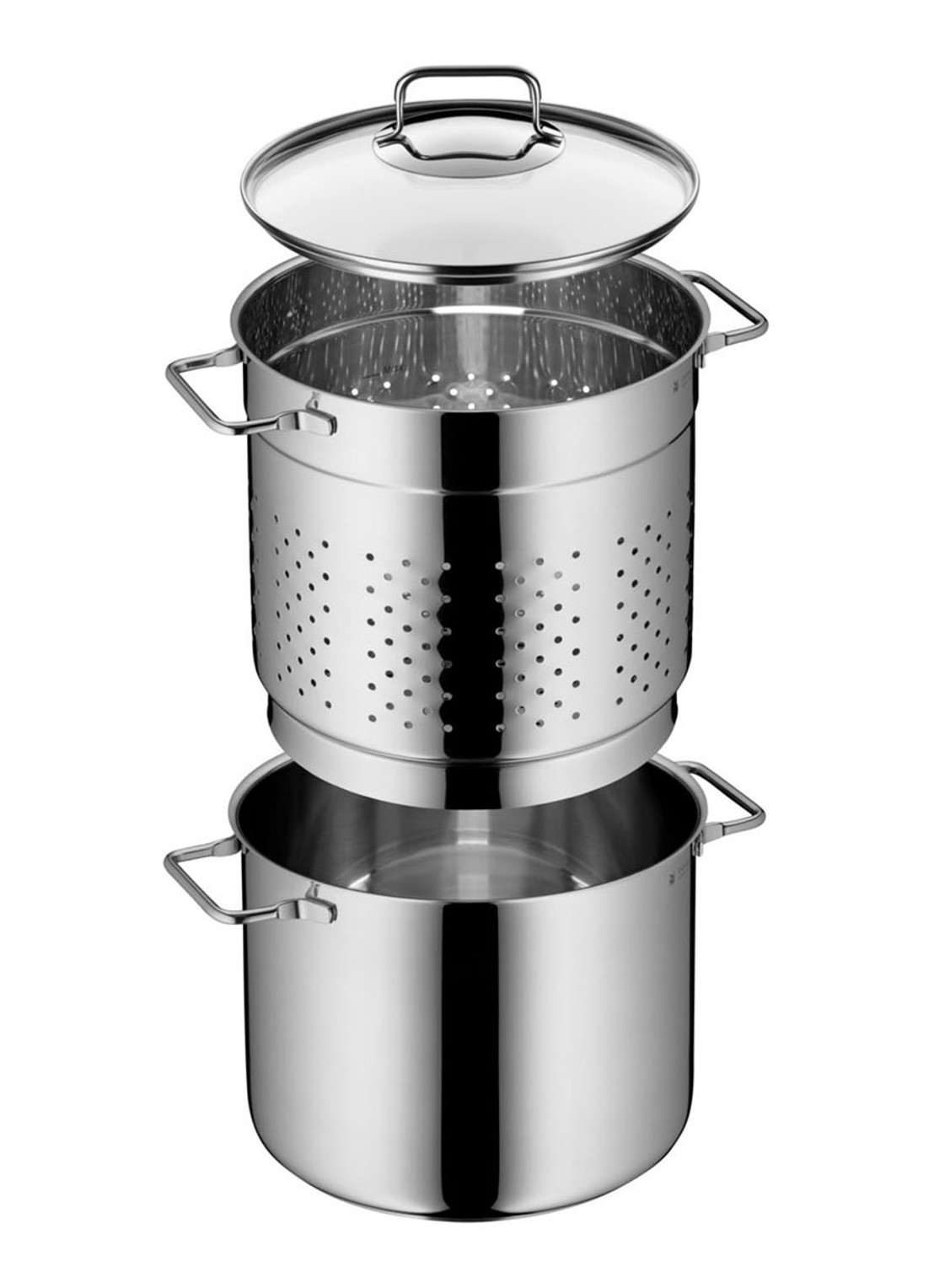 WMF Pastapan 24 cm  - voorkant 2 zilver