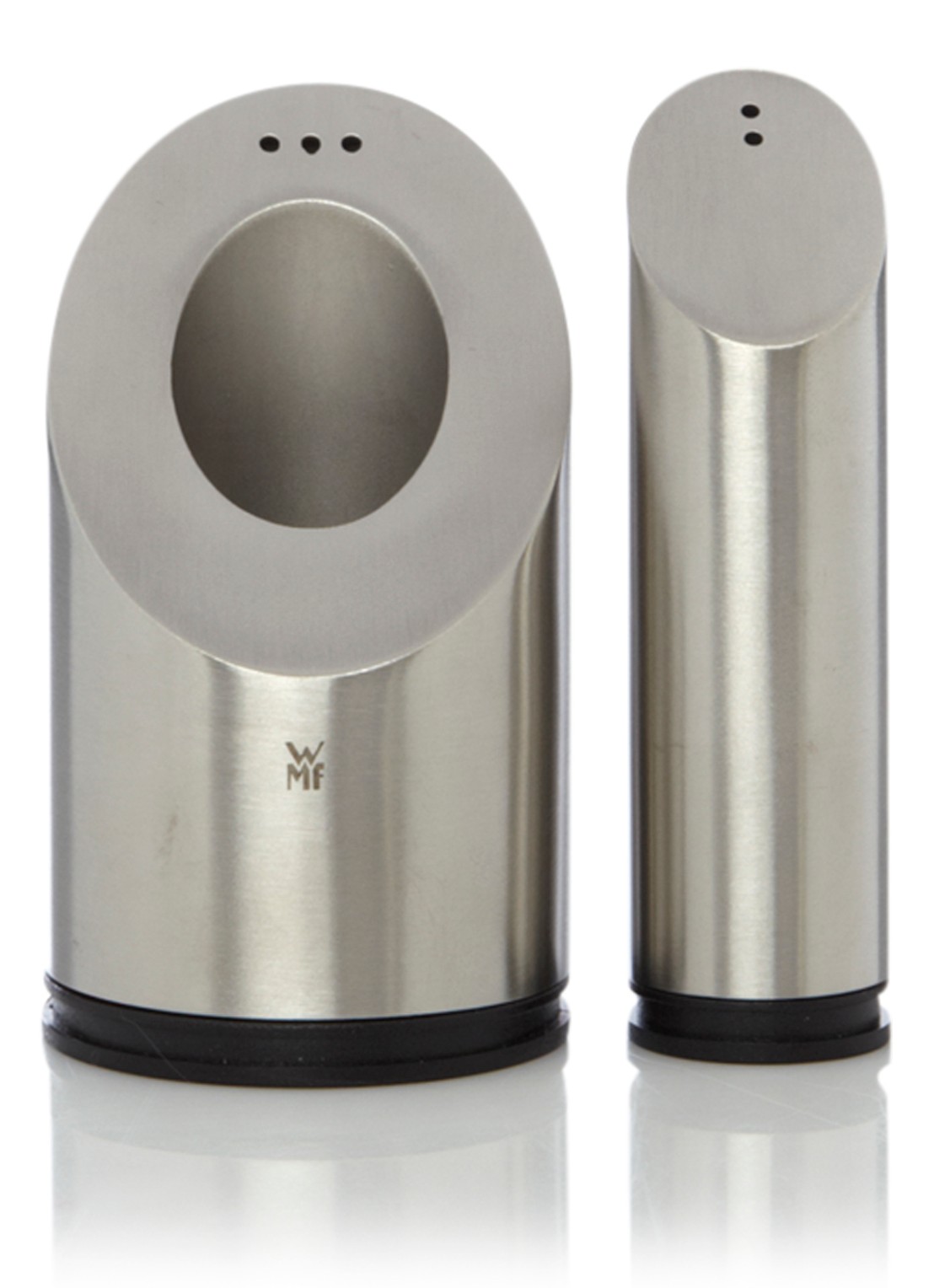 WMF Peper- en zoutstel 8 cm 2-delig - voorkant 2 zilver