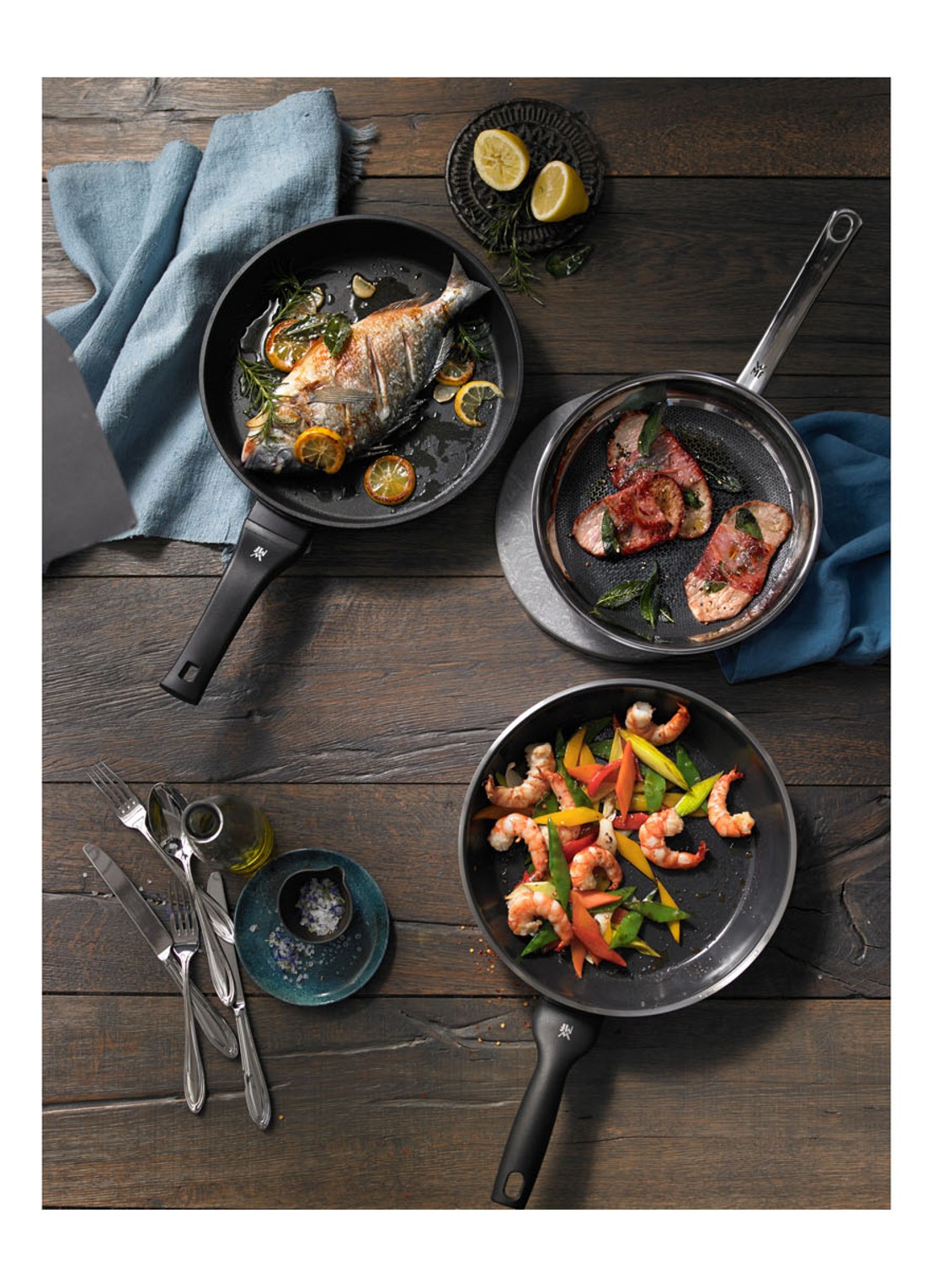 WMF PermaDur Premium koekenpan 20 cm - detail 4 zwart