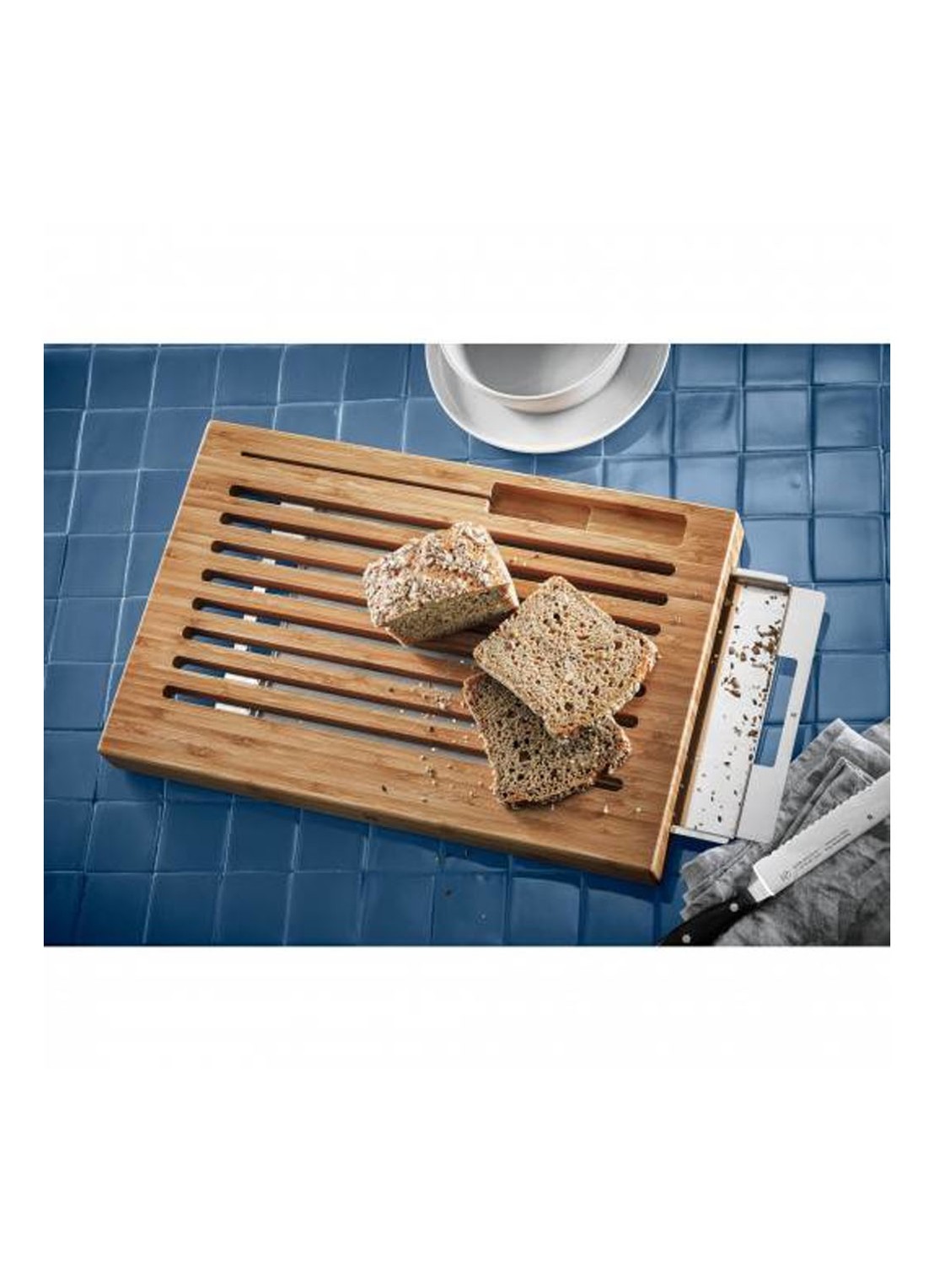 WMF Smart Storage broodplank van bamboe 42 x 24 cm - detail 6 lichtbruin