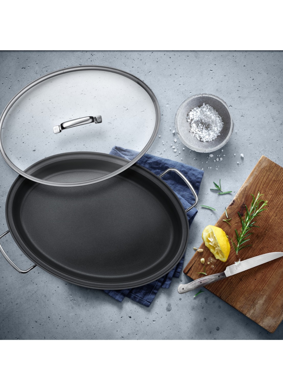 WMF Vispan 26 cm  - voorkant 4 zilver