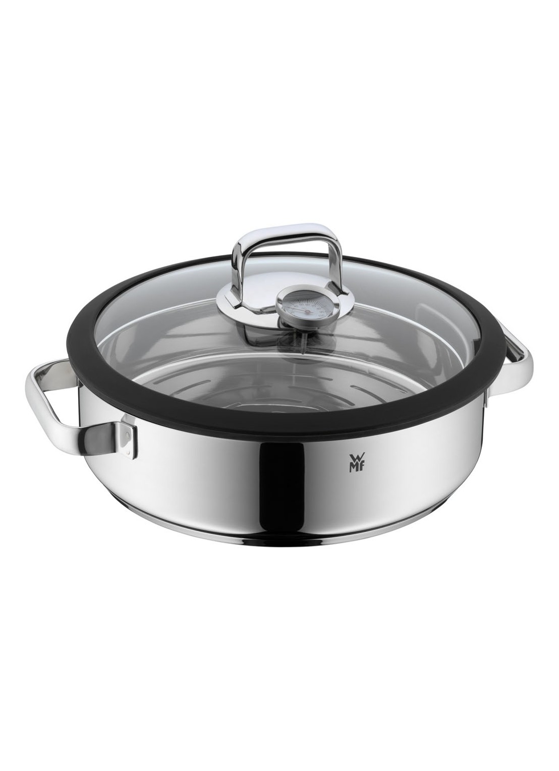 WMF Vitalis Aroma stoompan 28 cm - voorkant 4 zilver