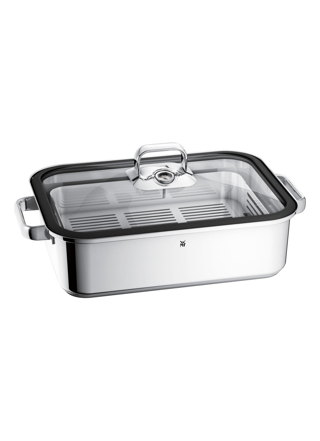 WMF Vitalis Aroma stoompan  - voorkant 4 zilver