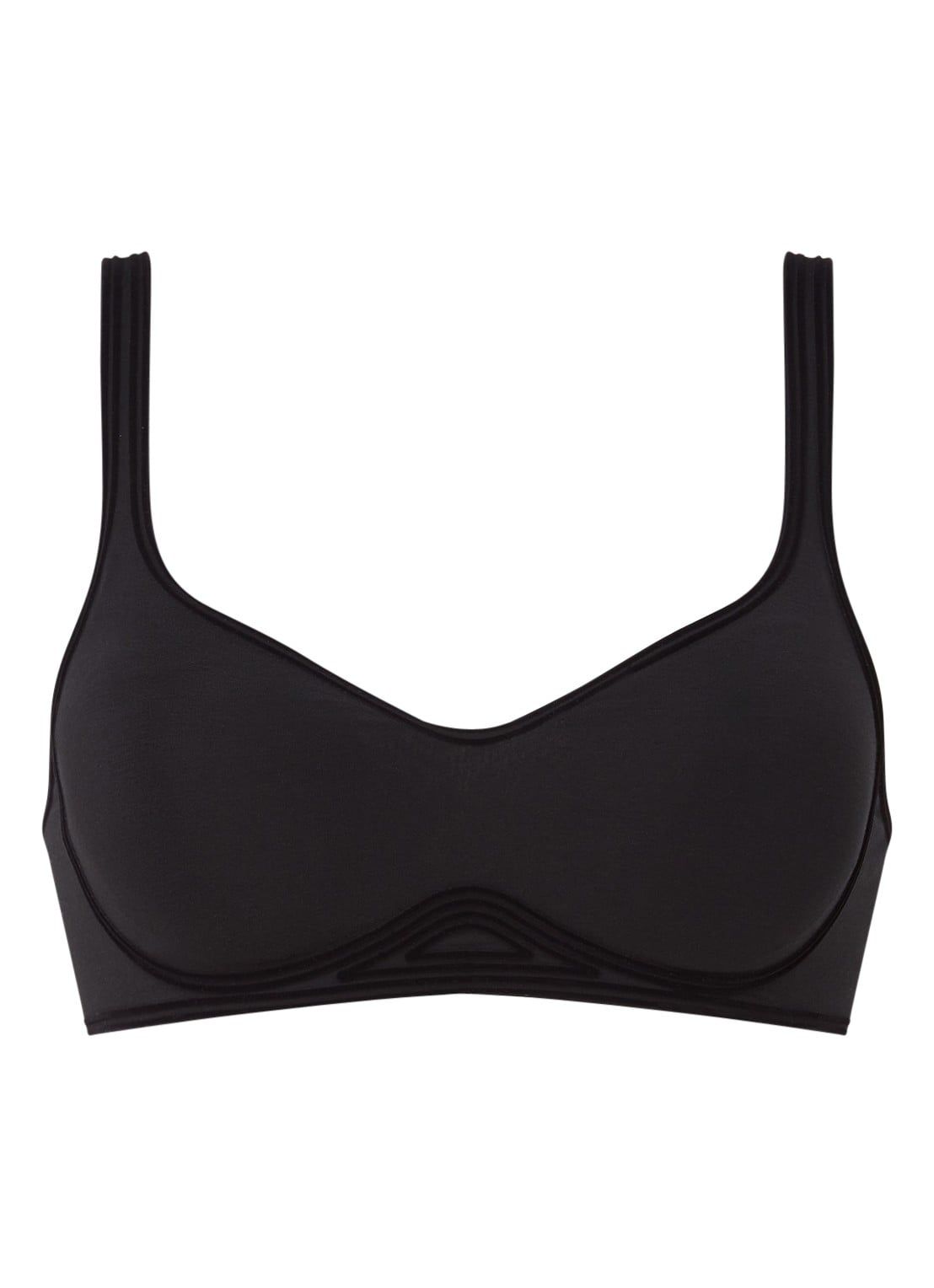 Wolford 3W Cup bralette met uitneembare padding - voorkant 2 zwart
