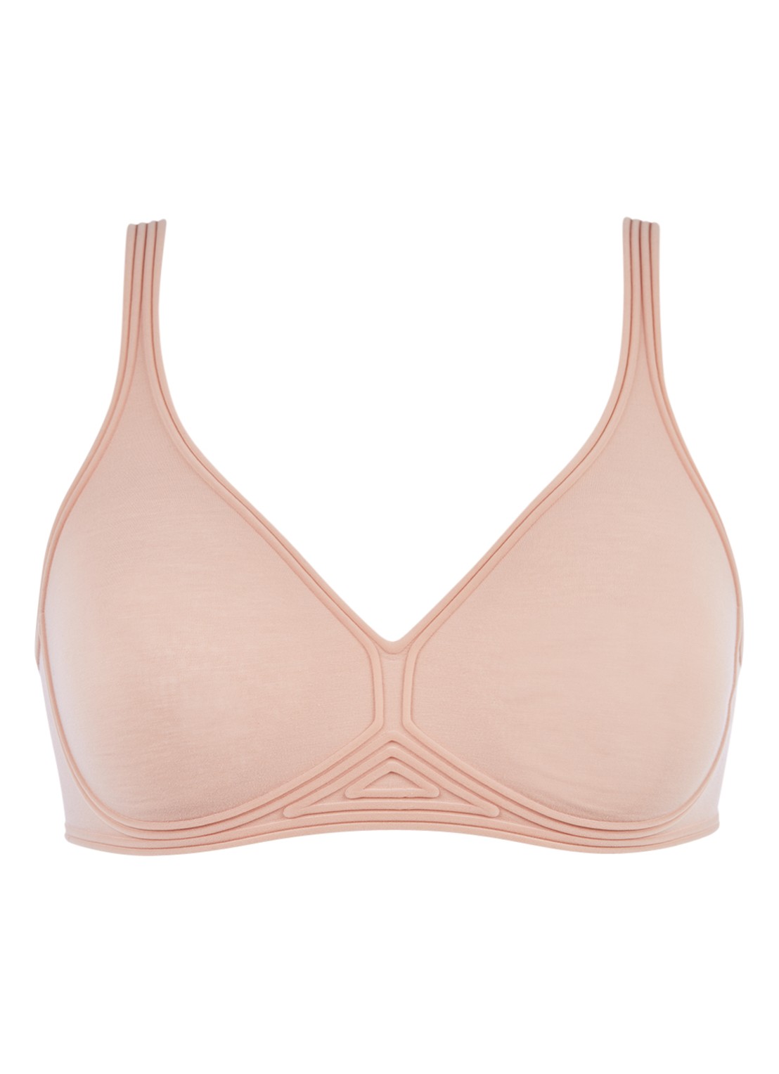 Wolford 3W Skin Bra naadloze bralette - voorkant 2 oudroze