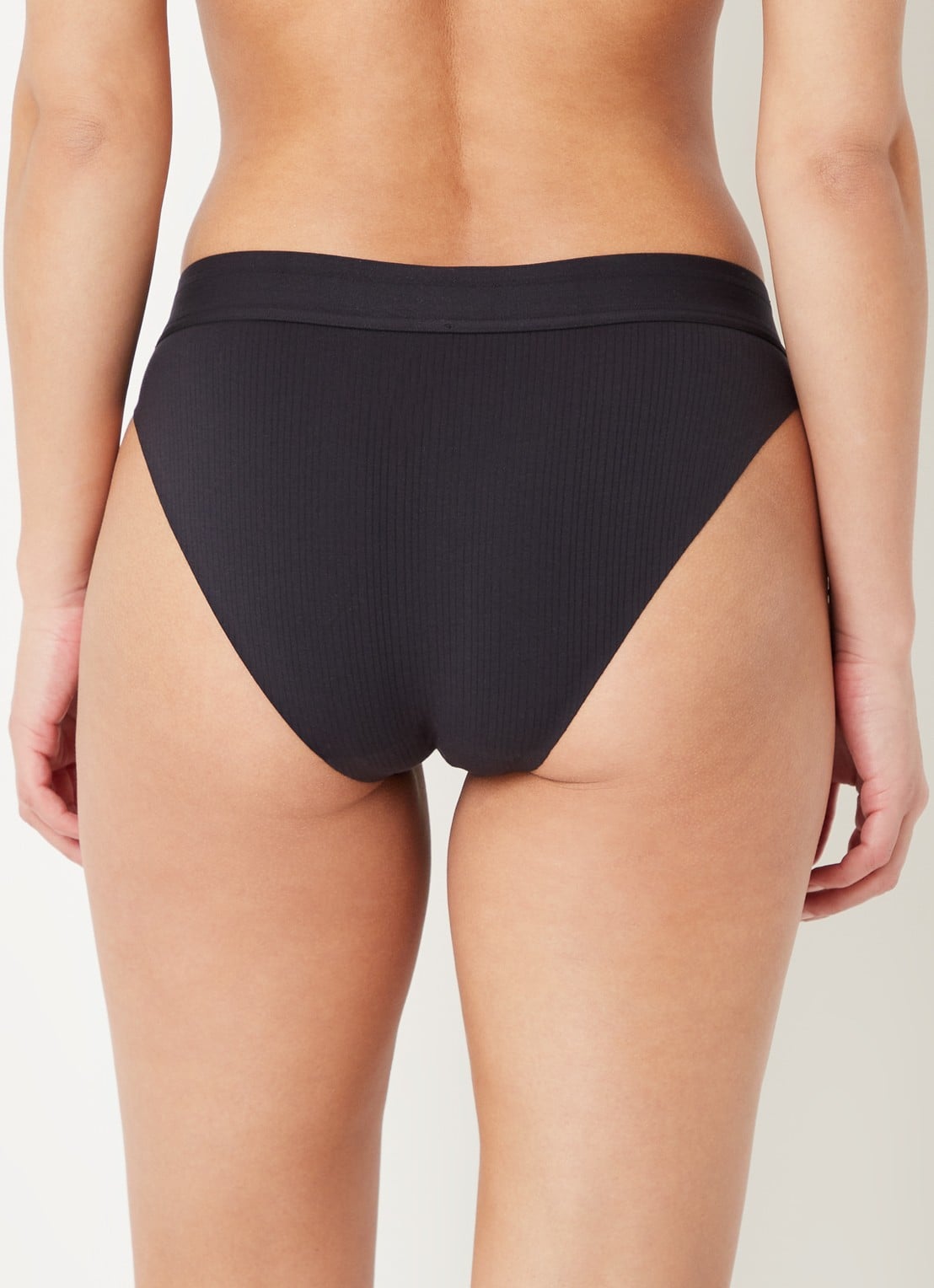 Wolford Beauty Cotton slip - achterkant diepzwart