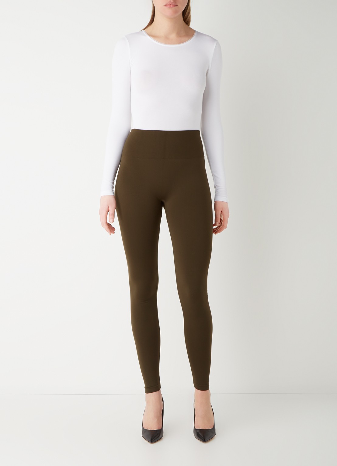Wolford Berlin body met lange mouwen - voorkant 3 wit