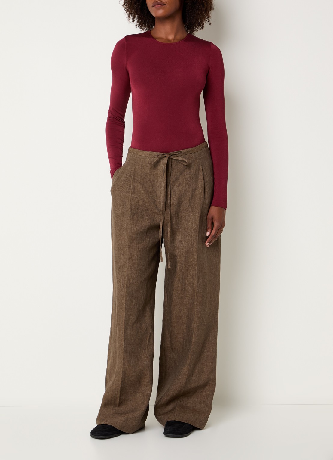 Wolford Berlin body met ronde hals - voorkant 4 zwart