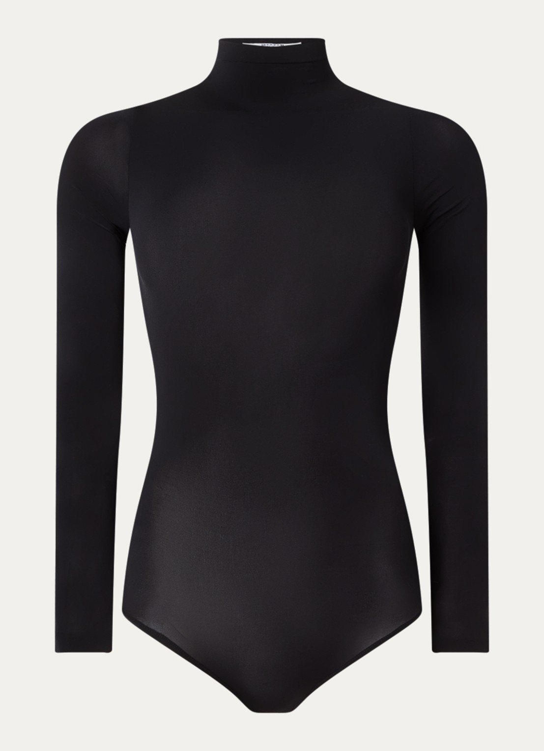 Wolford Buenos Aires stringbody met col - voorkant 3 zwart