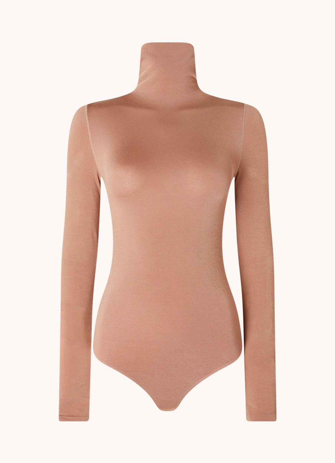 Wolford Colorado body met col - voorkant 2 camel