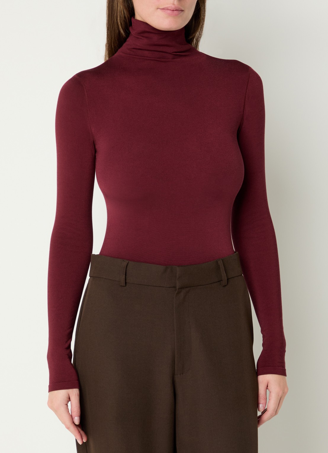 Wolford Colorado body met col - detail 2 diepzwart