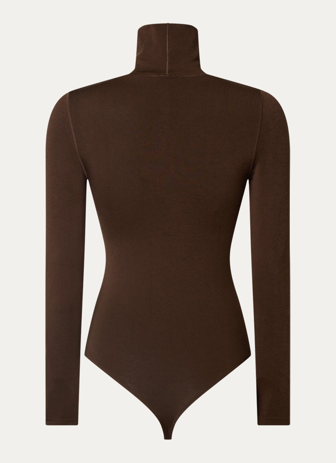 Wolford Colorado stringbody met col - achterkant 4 donkerbruin
