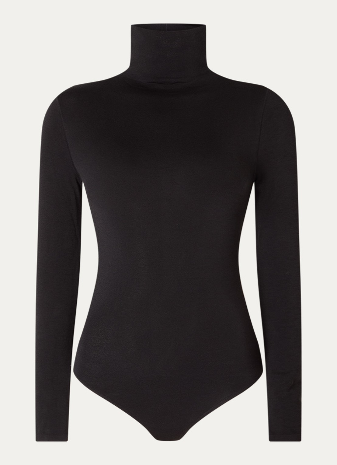 Wolford Colorado stringbody met col - voorkant 2 zwart