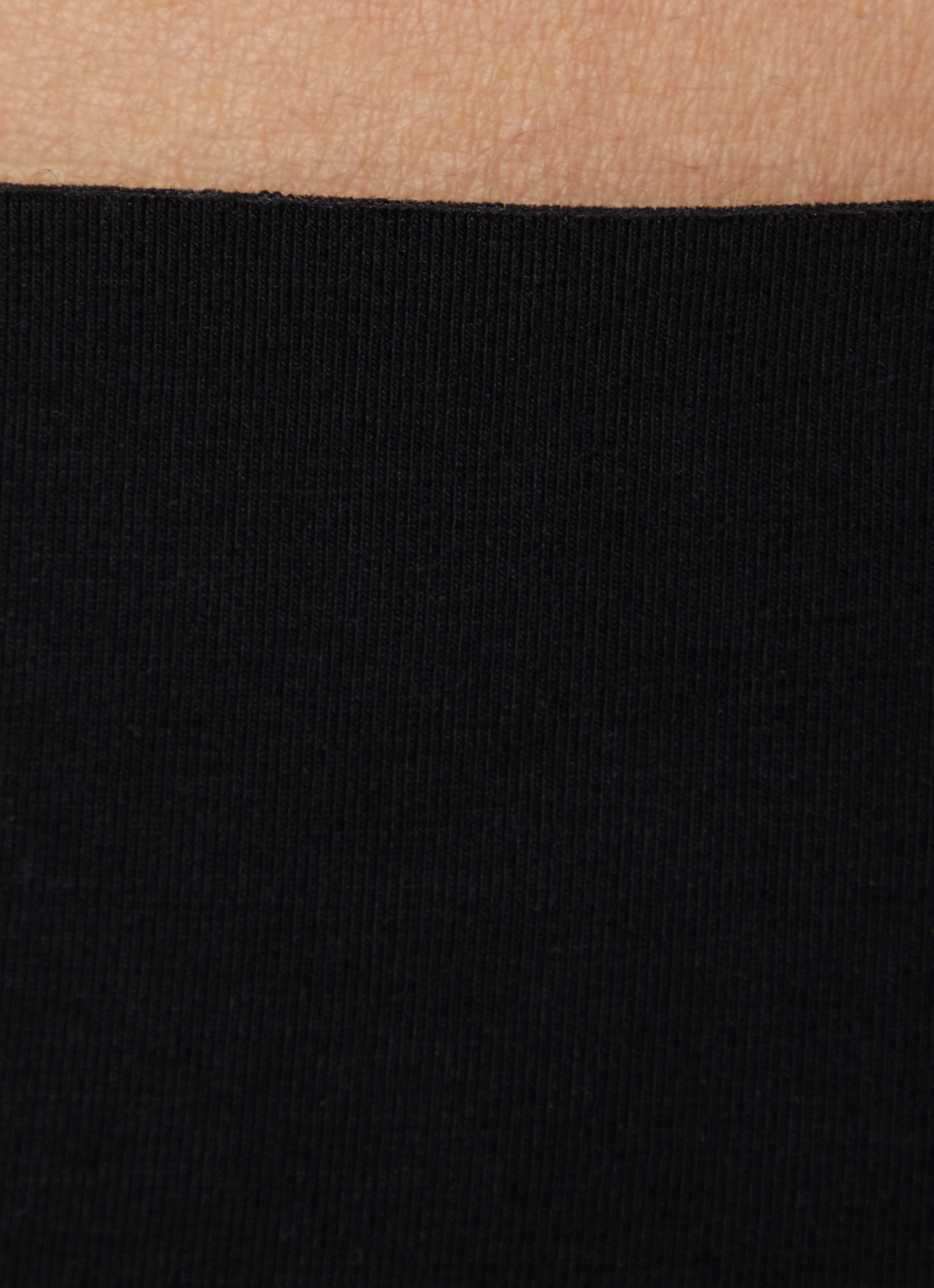 Wolford Cotton Contour naadloze high waisted slip - detail 3 zwart