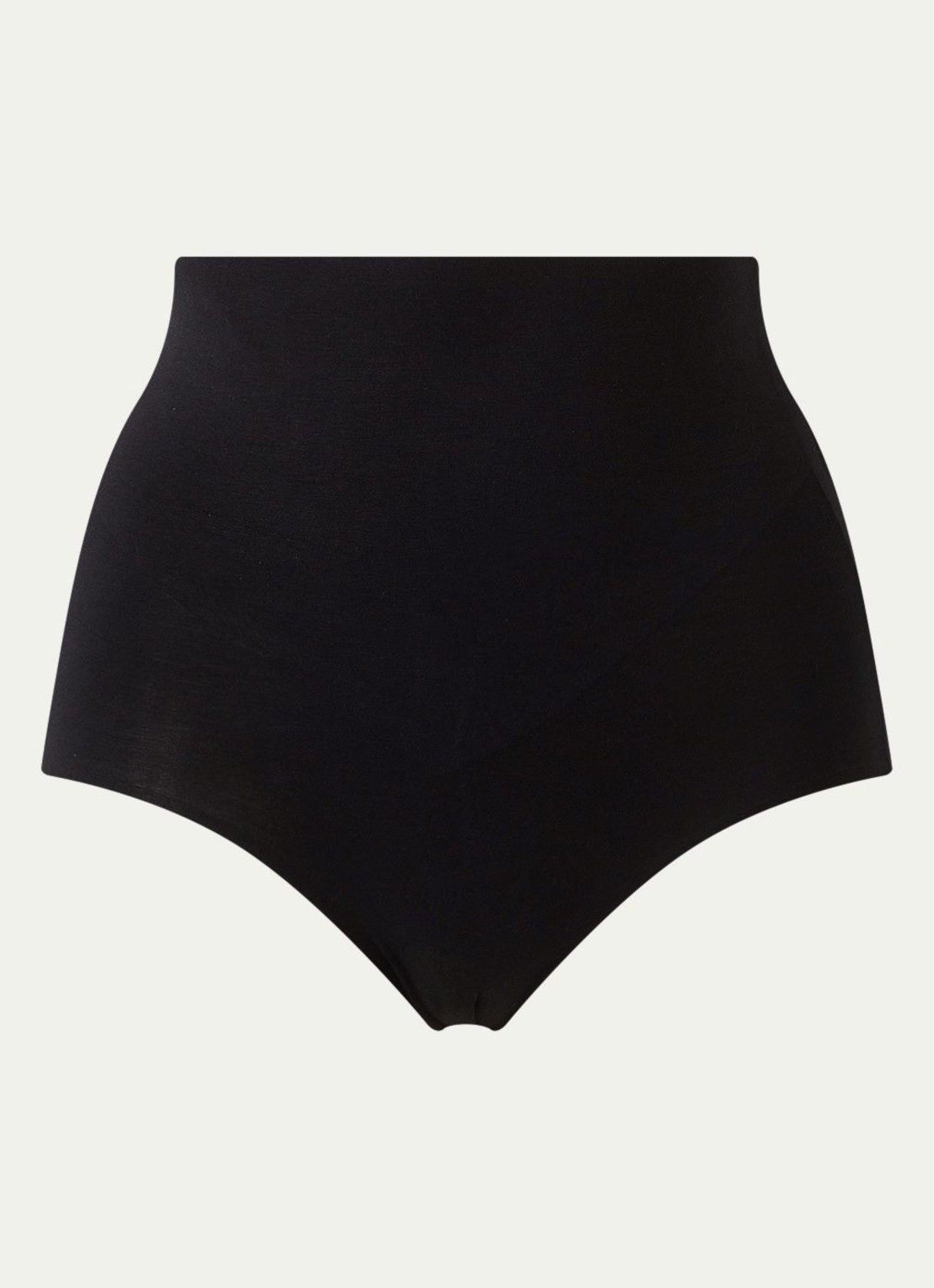 Wolford Cotton Contour naadloze high waisted slip - voorkant zwart