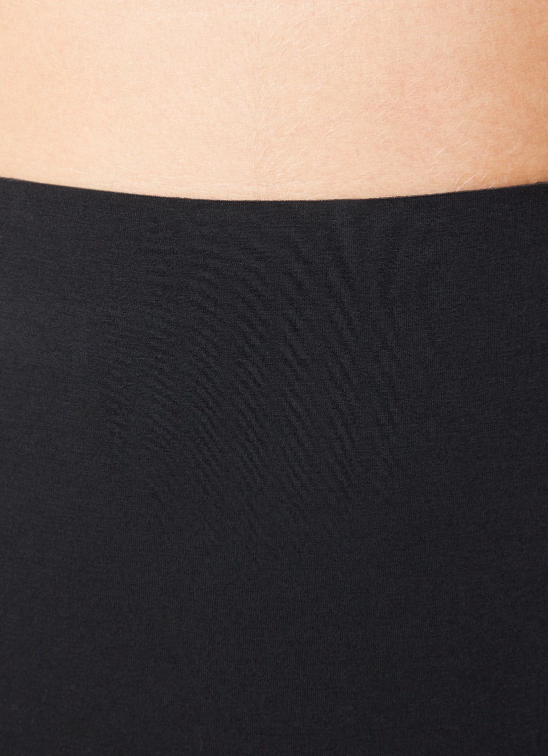 Wolford Cotton Contour naadloze high waisted slip - detail 5 zwart