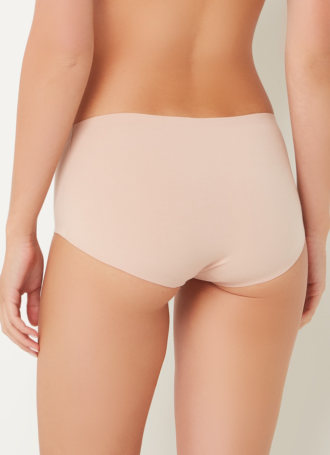 Wolford Cotton Contour naadloze slip - achterkant 4 zalmroze