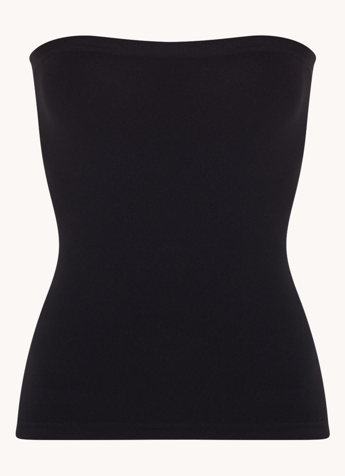 Wolford Fatal strapless top met stretch - voorkant zwart