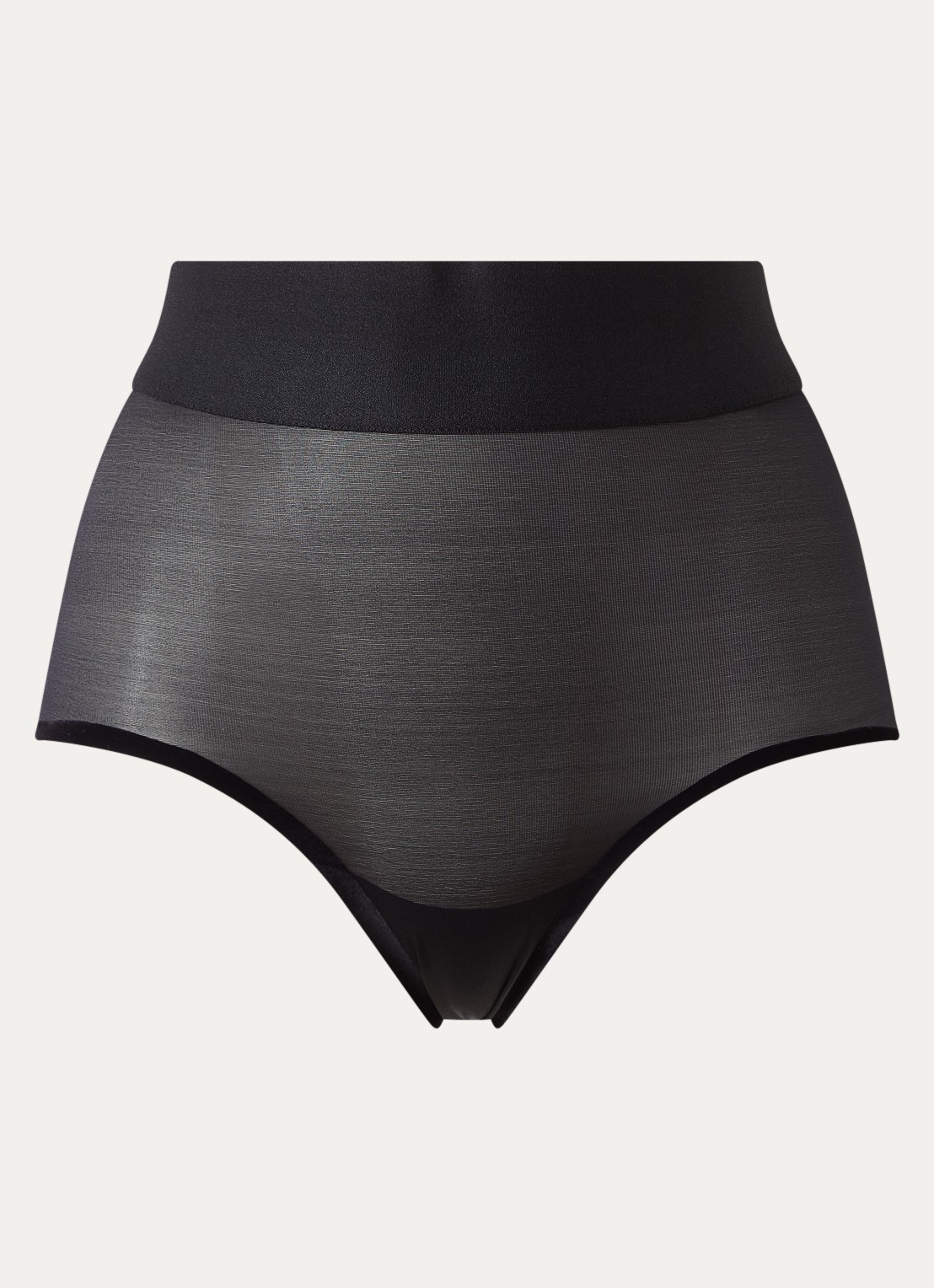 Wolford High waisted corrigerende slip - voorkant 4 zwart