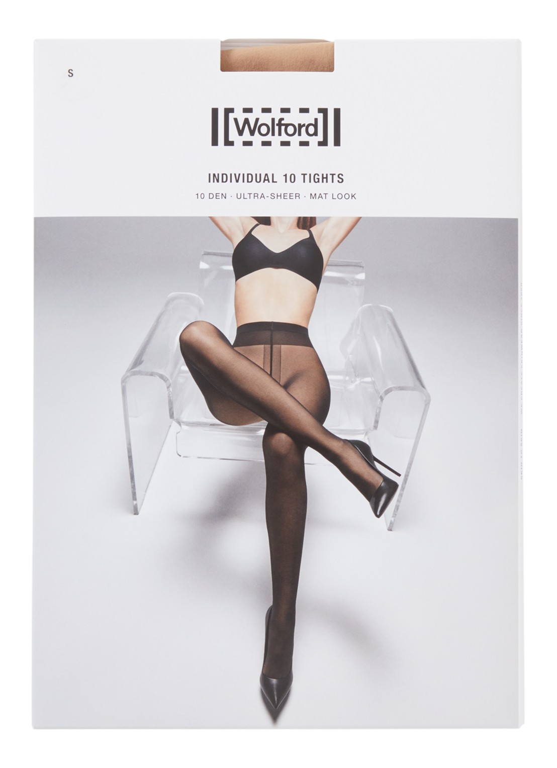 Wolford Individual panty in 10 denier - voorkant cosmetic - 4273