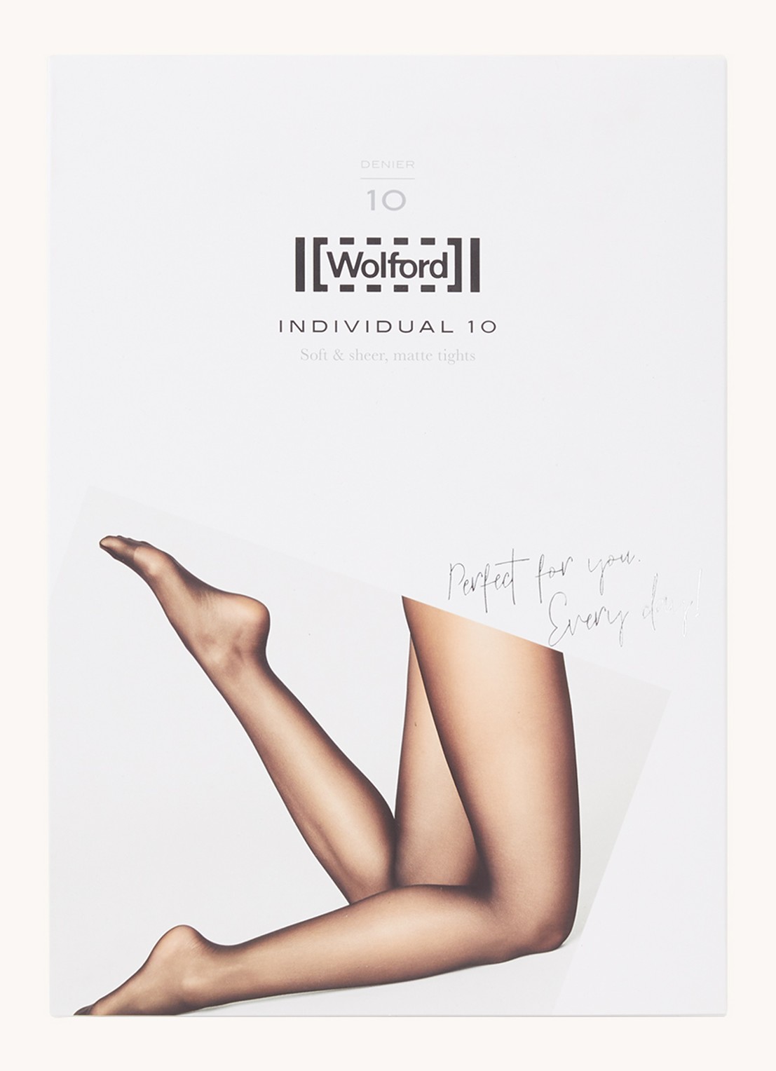 Wolford Individual panty in 10 denier - voorkant gobi - 4365