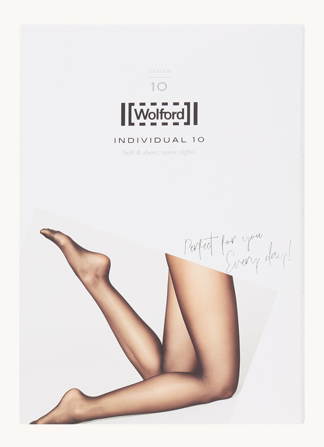 Wolford Individual panty in 10 denier - voorkant donkerblauw