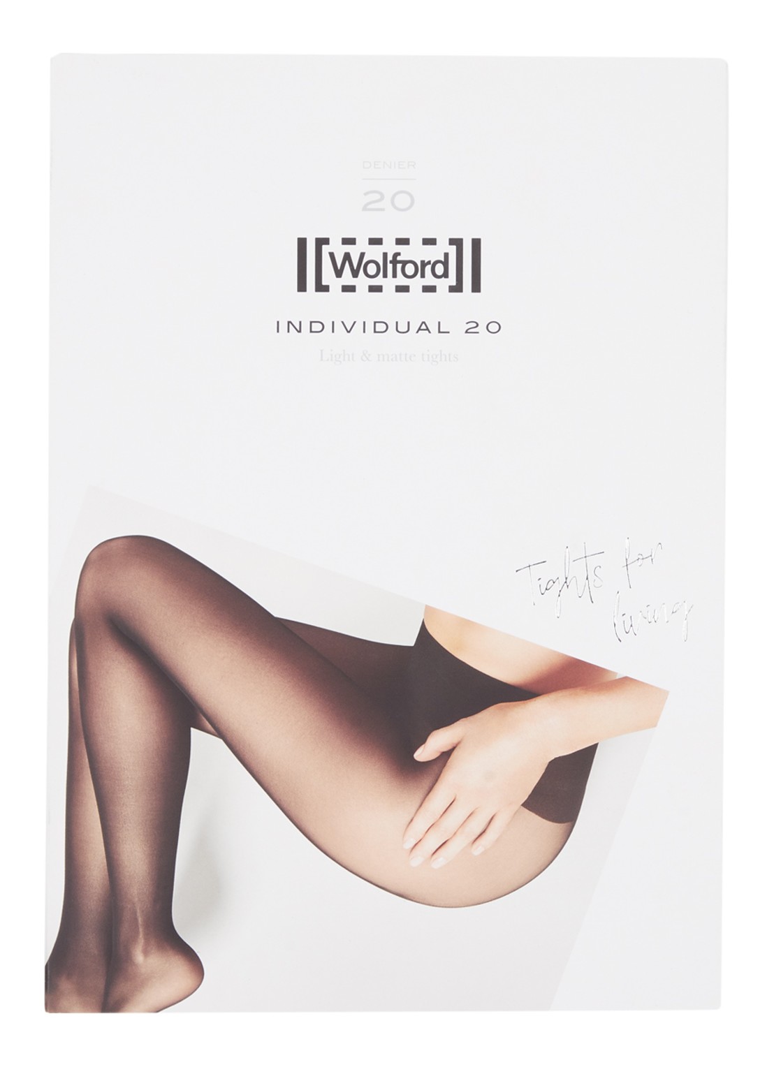 Wolford Individual panty in 20 denier - voorkant donkerblauw