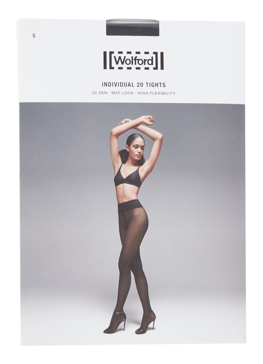 Wolford Individual panty in 20 denier - voorkant zwart