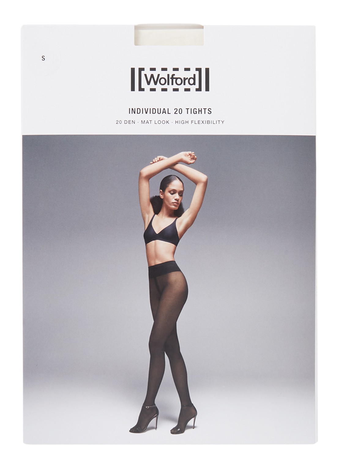 Wolford Individual panty in 20 denier - voorkant 3 gebroken wit
