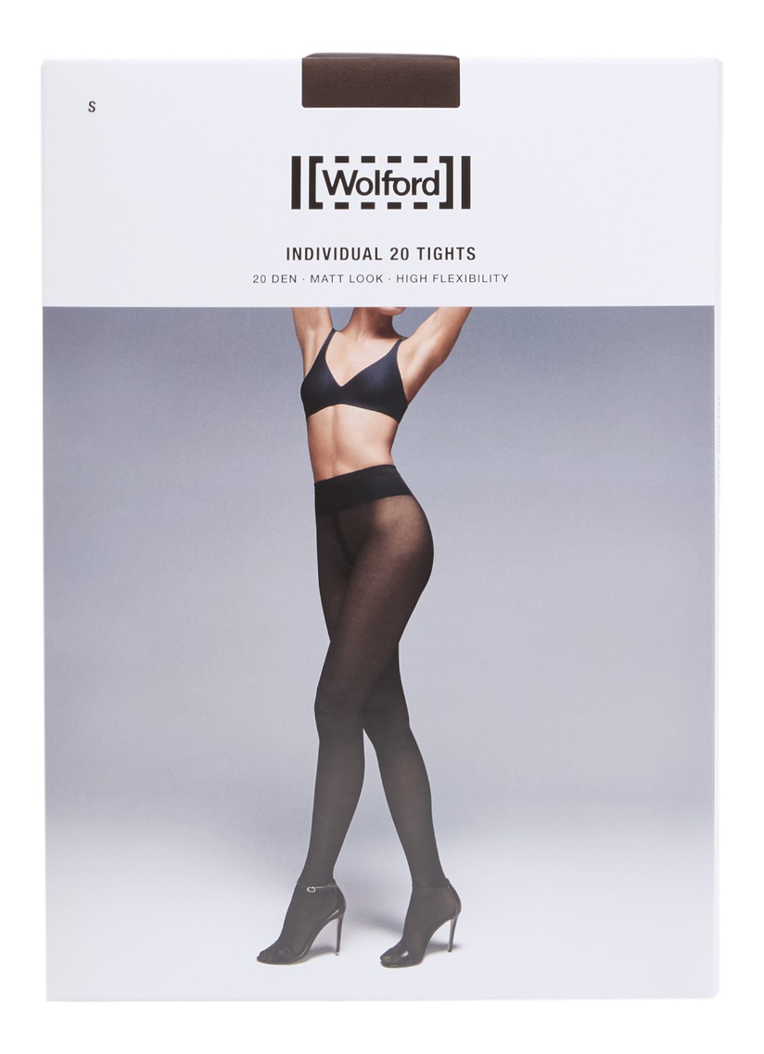 Wolford Individual panty in 20 denier - voorkant donkerbruin