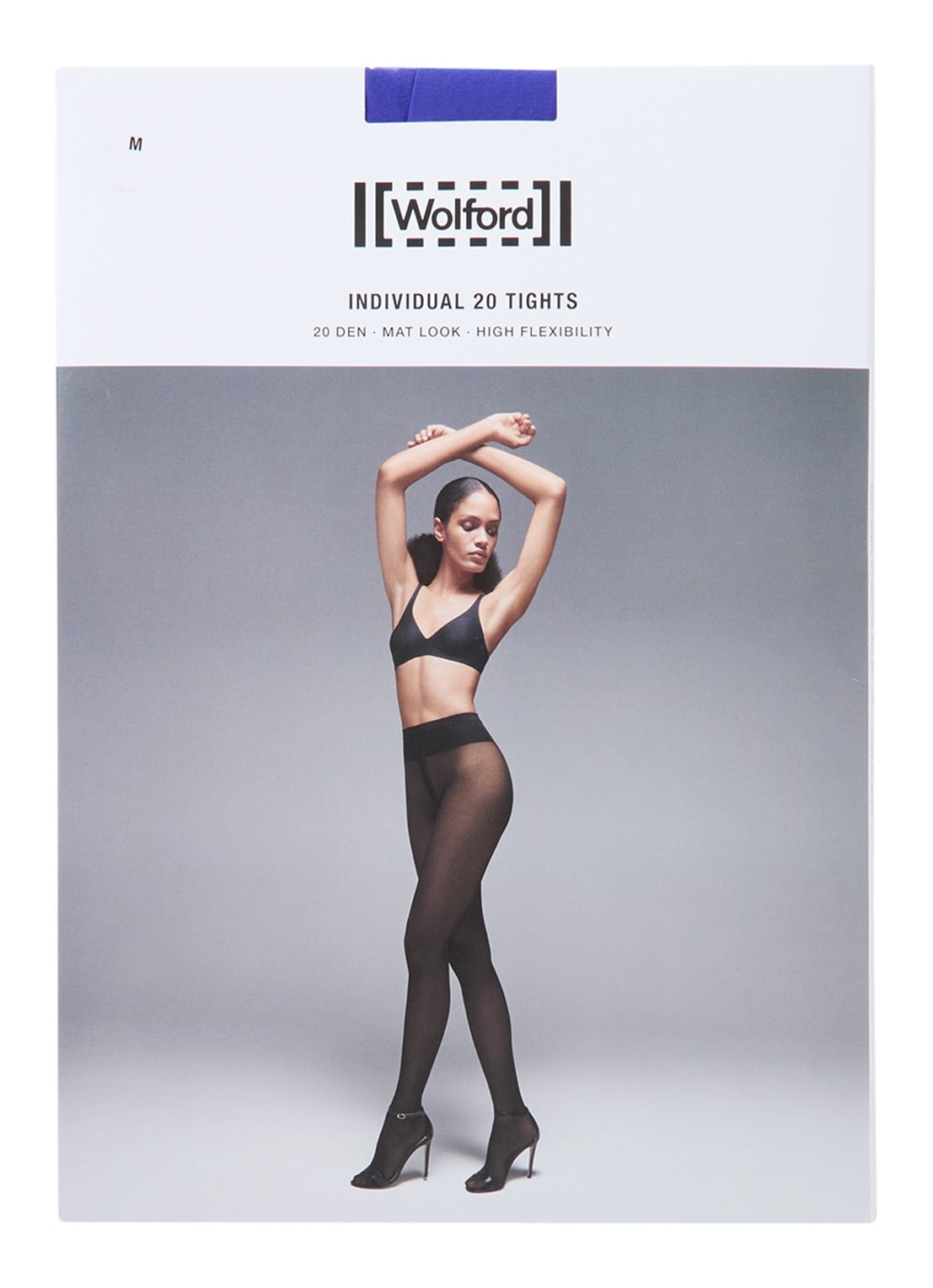 Wolford Individual panty in 20 denier - voorkant royalblauw