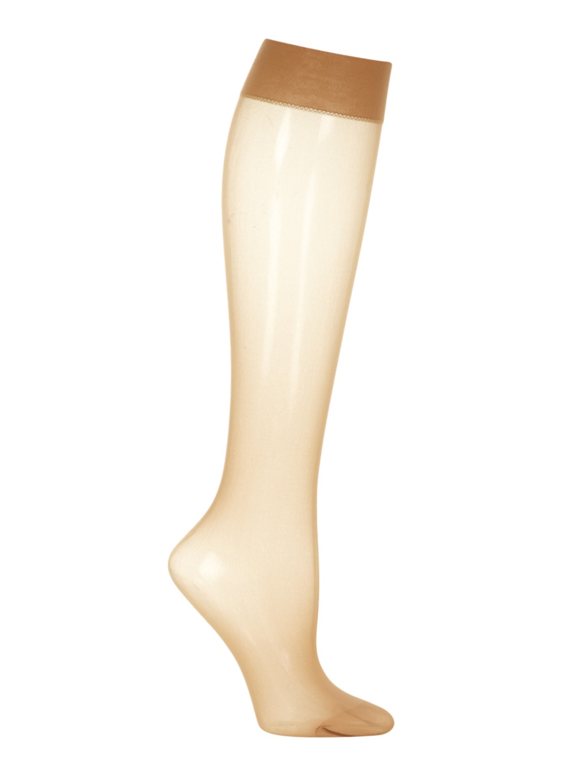 Wolford Individual pantykousen in 10 denier - voorkant beige