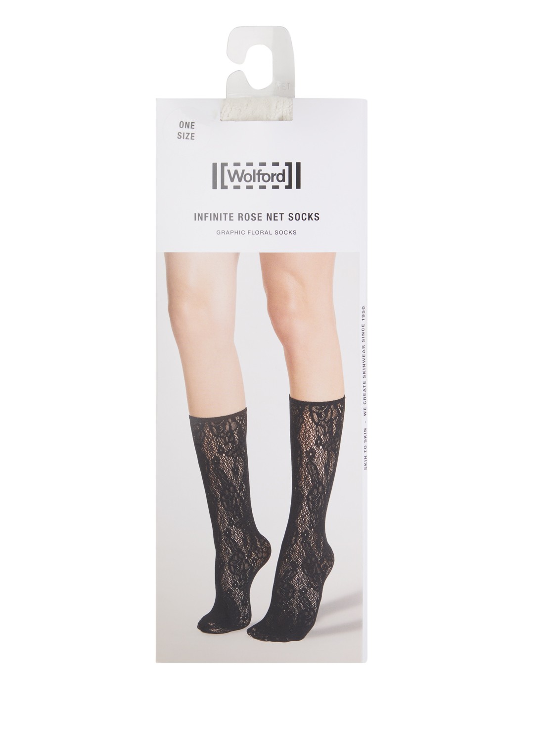 Wolford Infinite Rose pantysokken - voorkant gebroken wit