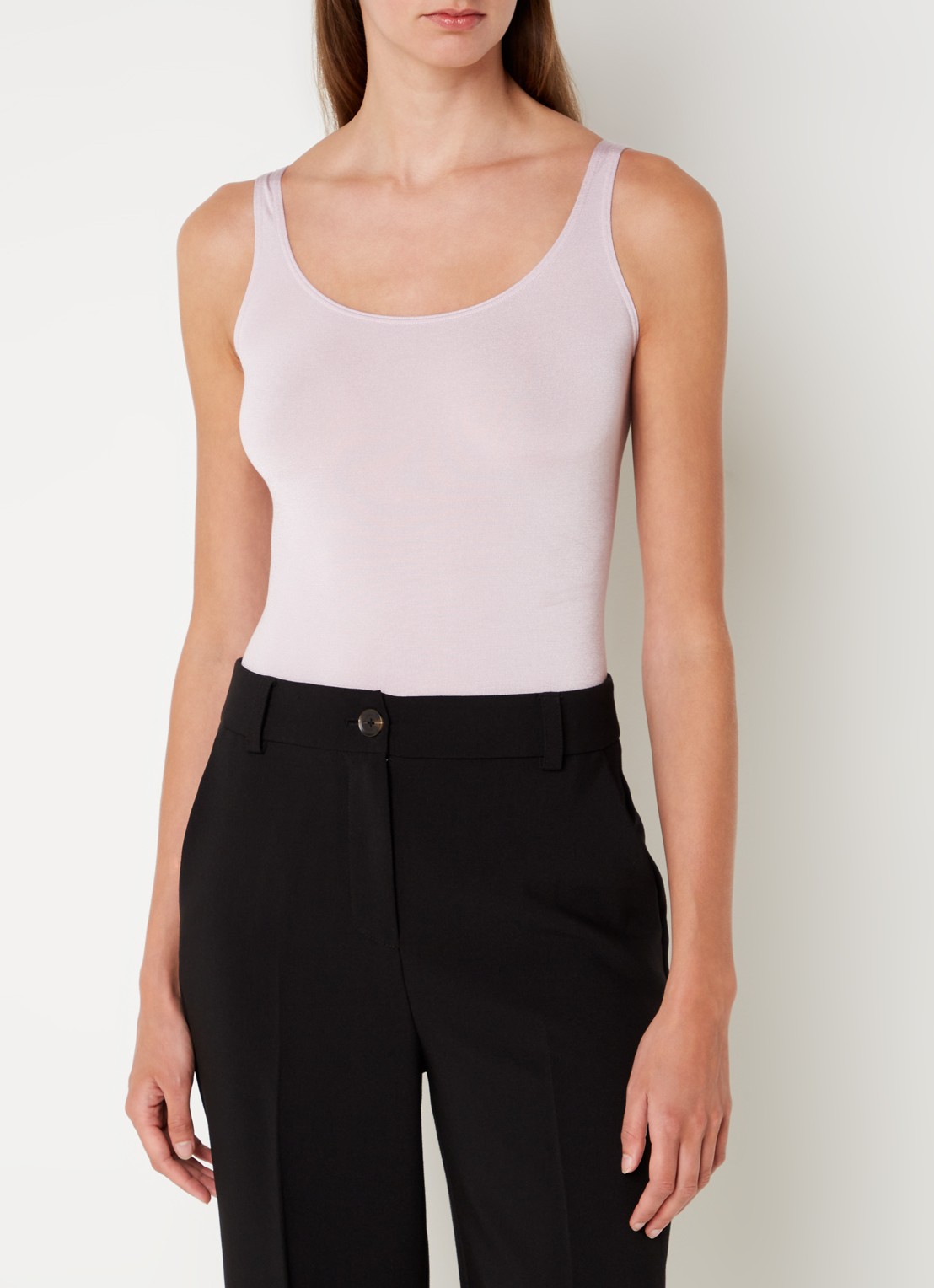 Wolford Jamaika body met ronde hals - detail 2 lichtroze