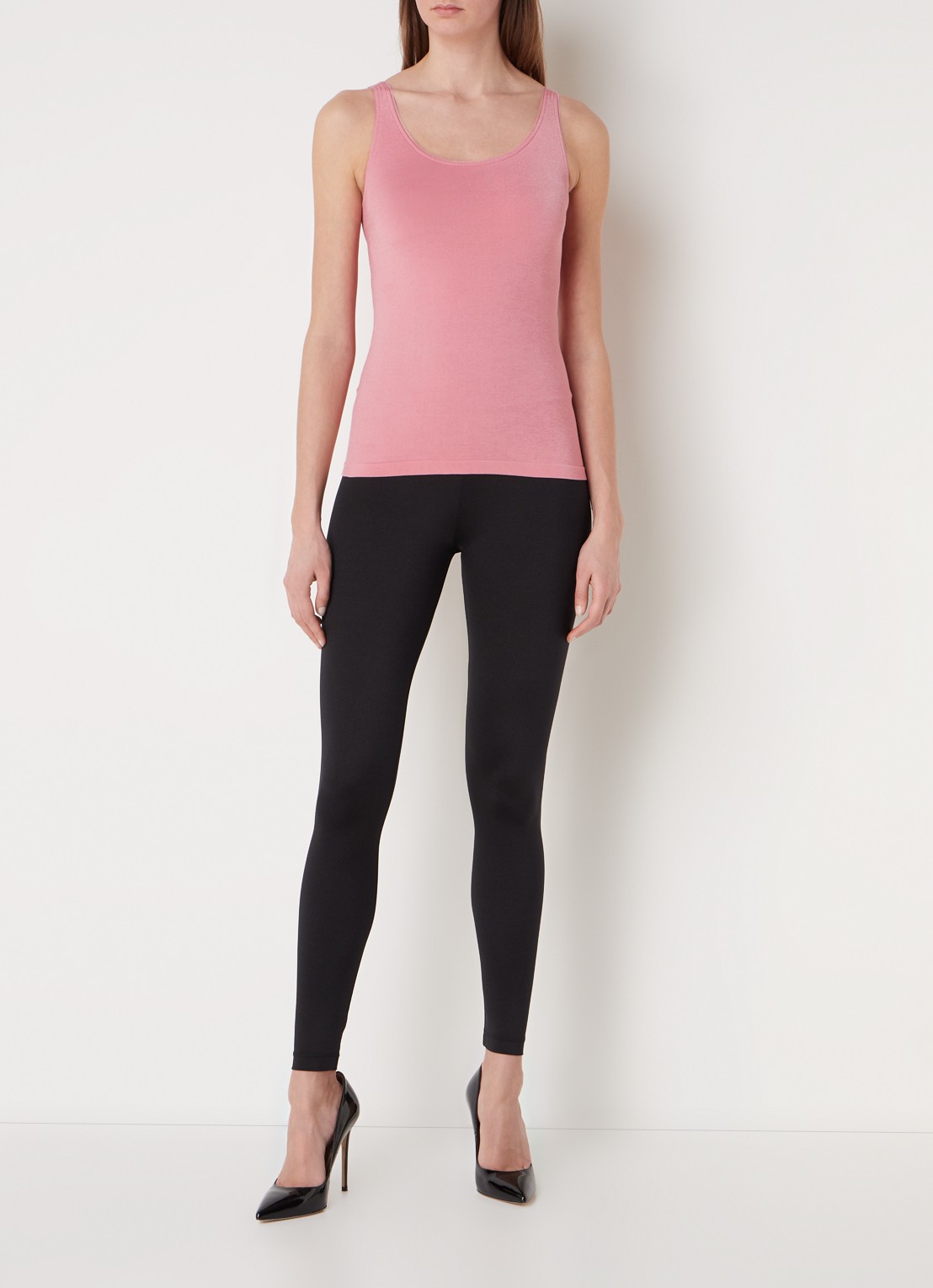 Wolford Jamaika naadloze top - voorkant 2 roze