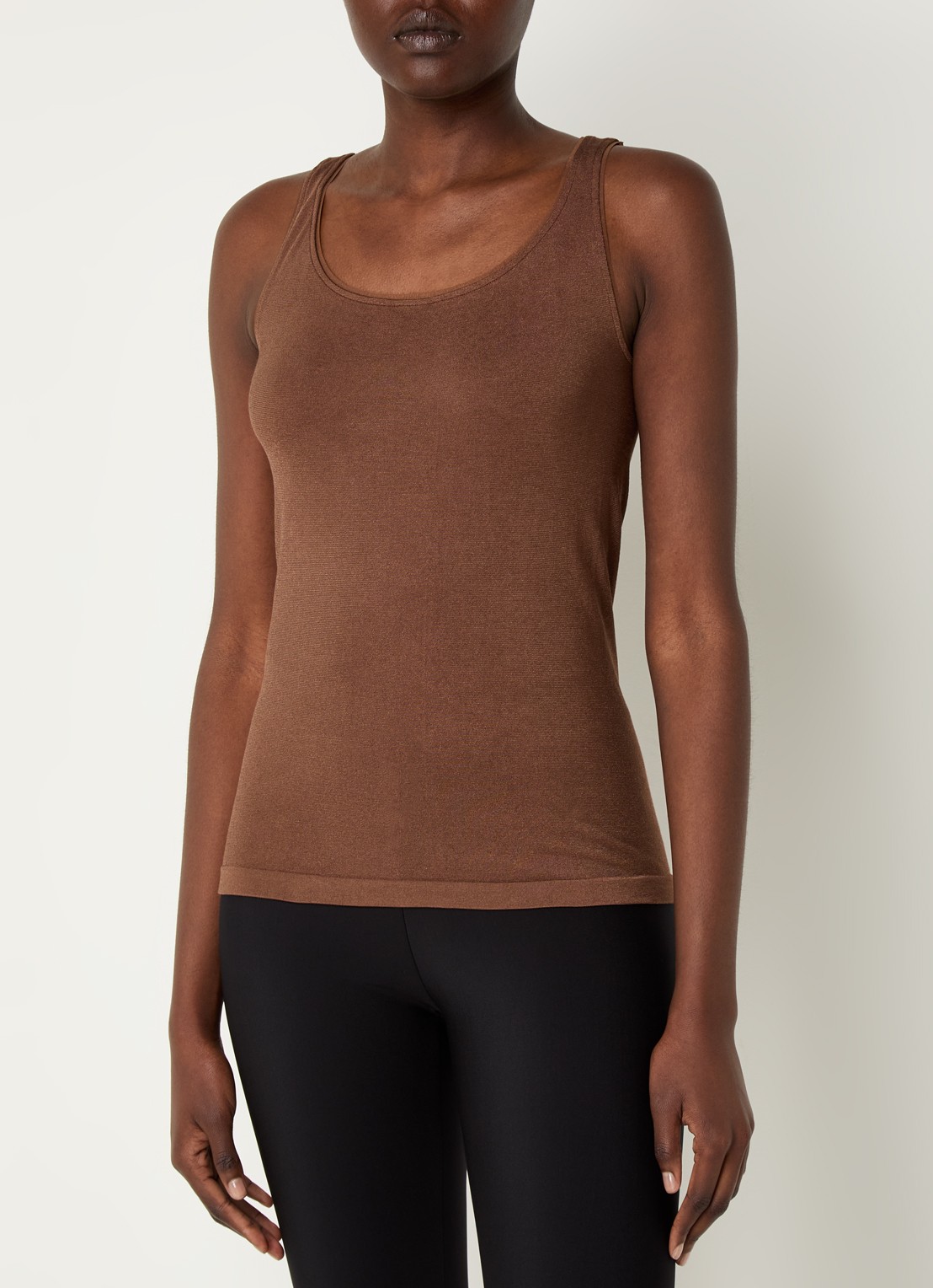 Wolford Jamaika naadloze top - detail 4 bruin