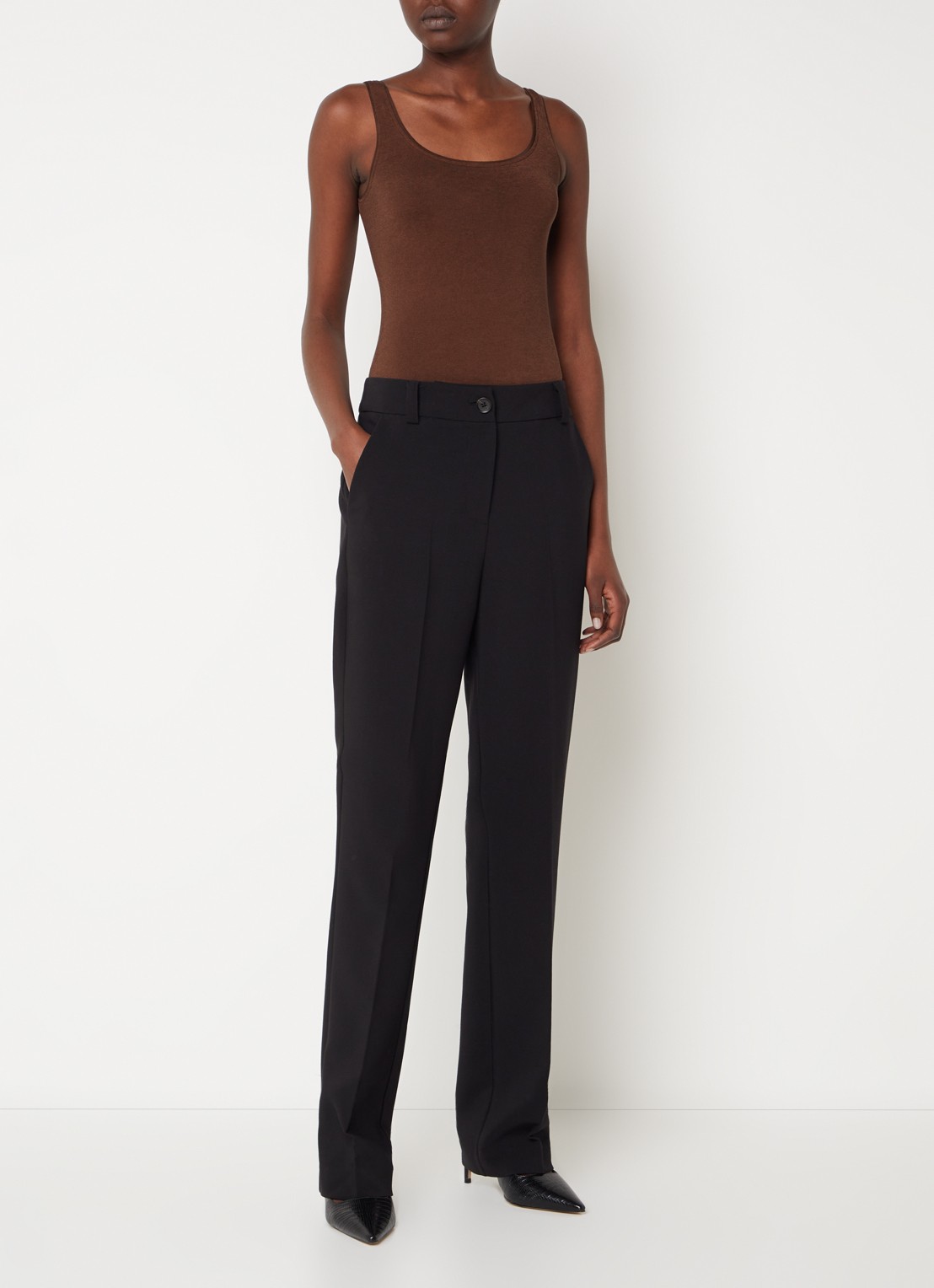 Wolford Jamaika string body  - voorkant 2 donkerbruin