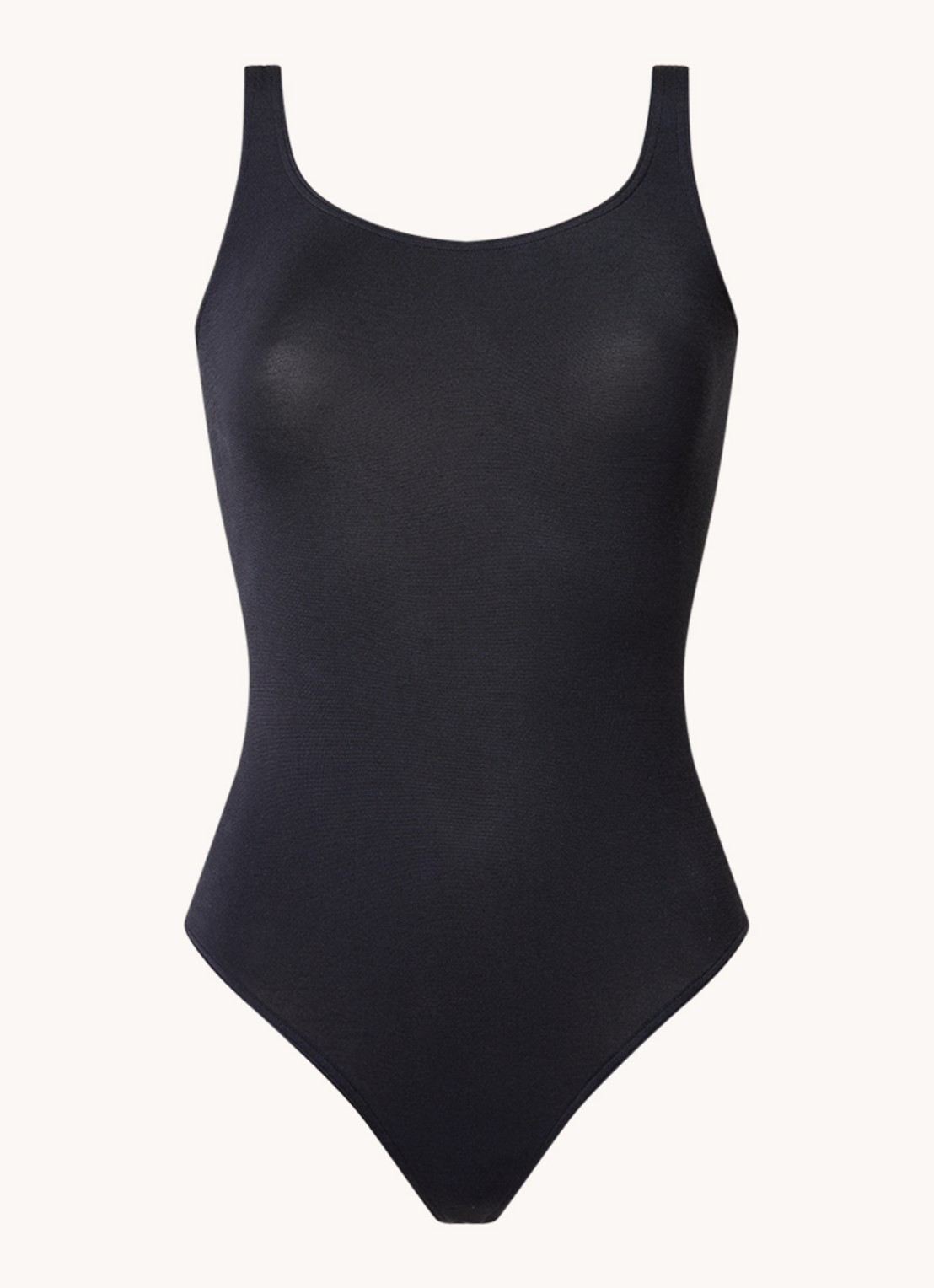 Wolford Jamaika stringbody met glanzende finish - voorkant 3 donkerblauw