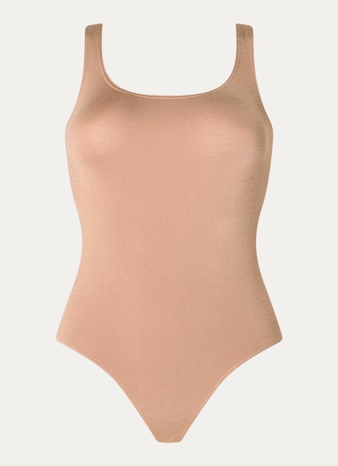 Wolford Jamaika stringbody met glanzende finish - voorkant 3 bruin