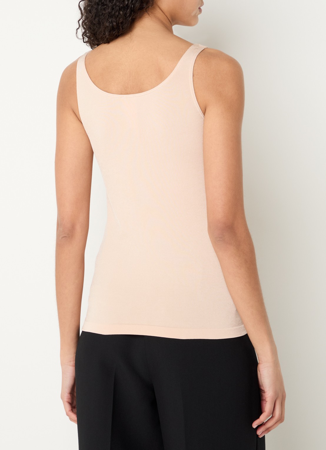 Wolford Jamaika tanktop met ronde hals - achterkant 2 creme