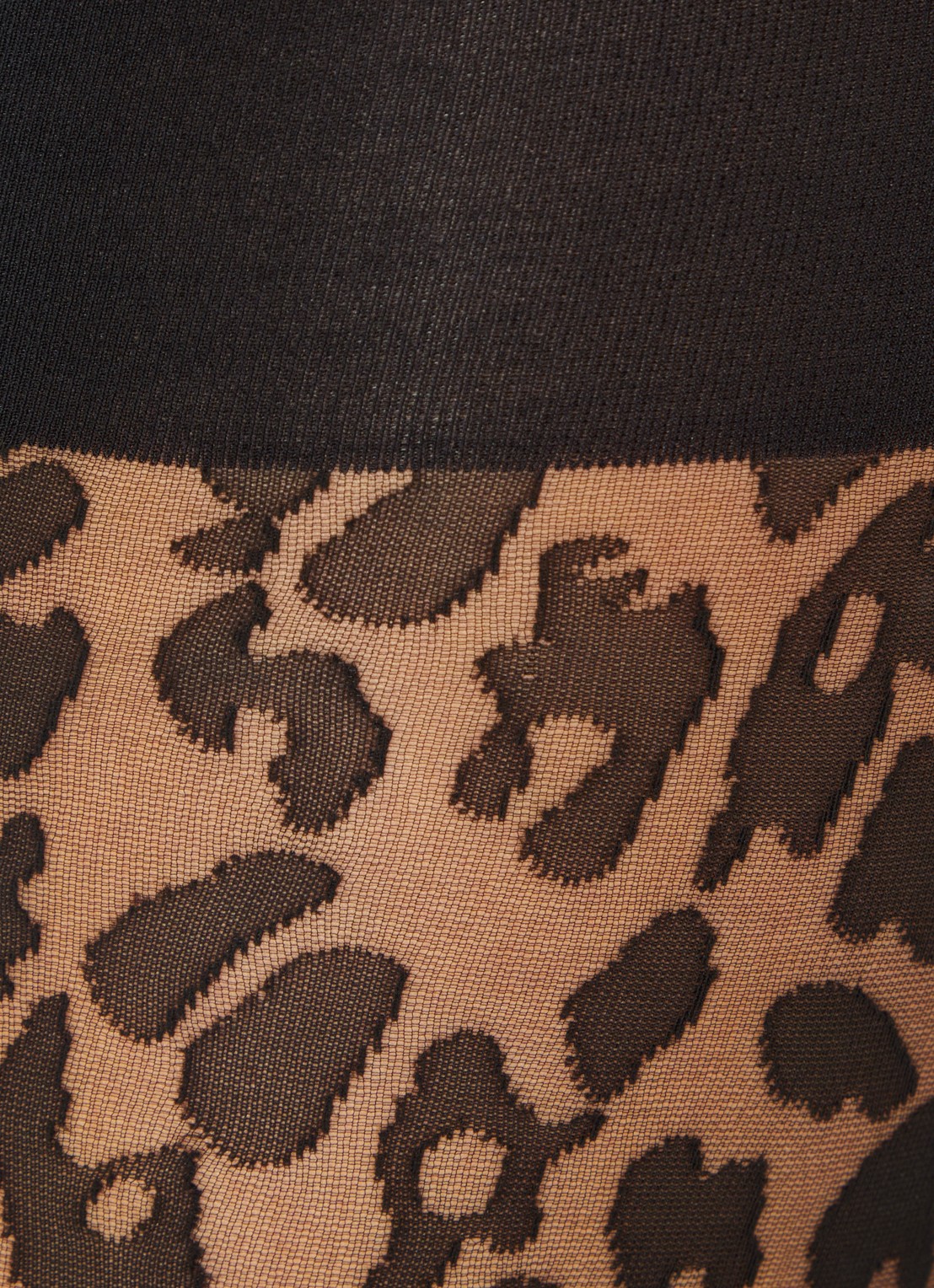 Wolford Leo panty met panterprint - detail 3 zwart