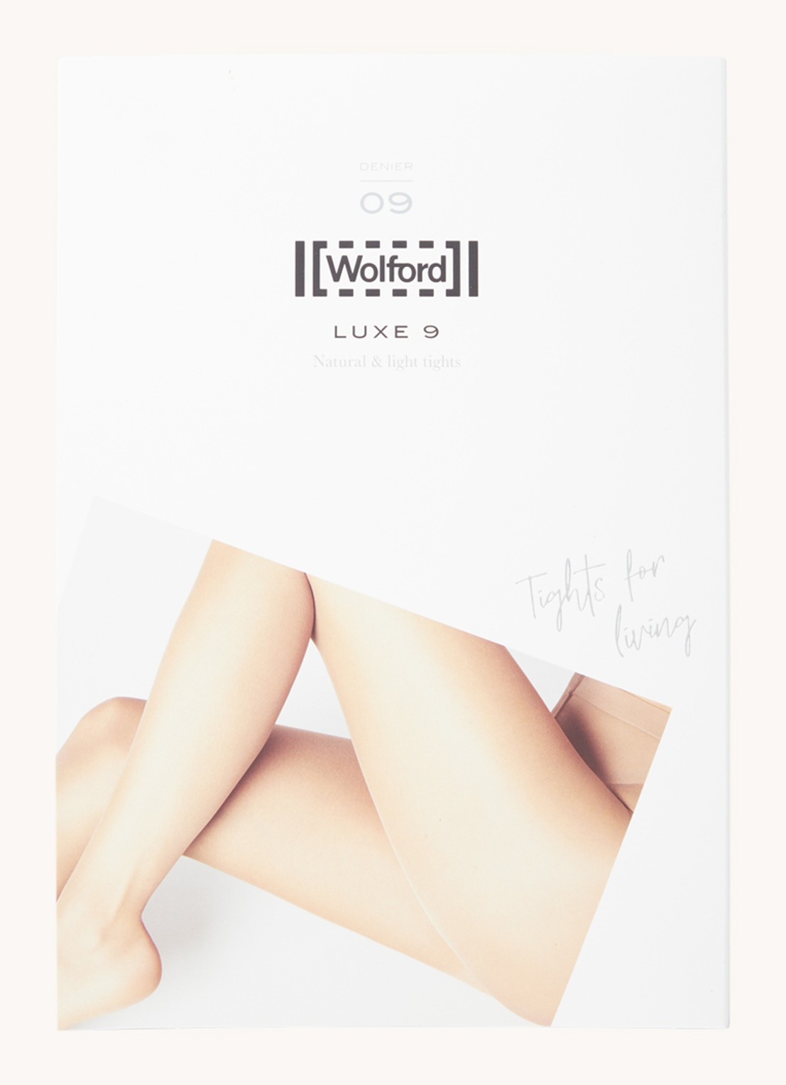 Wolford Luxe panty in 9 denier - voorkant 2 bruin