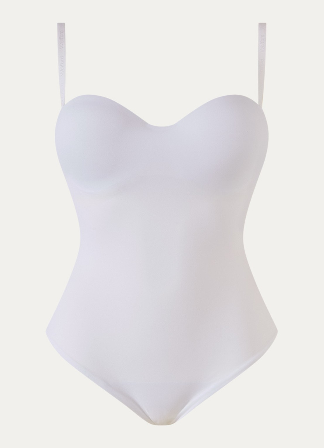 Wolford Mat de Luxe Forming corrigerende body met beugel - voorkant wit