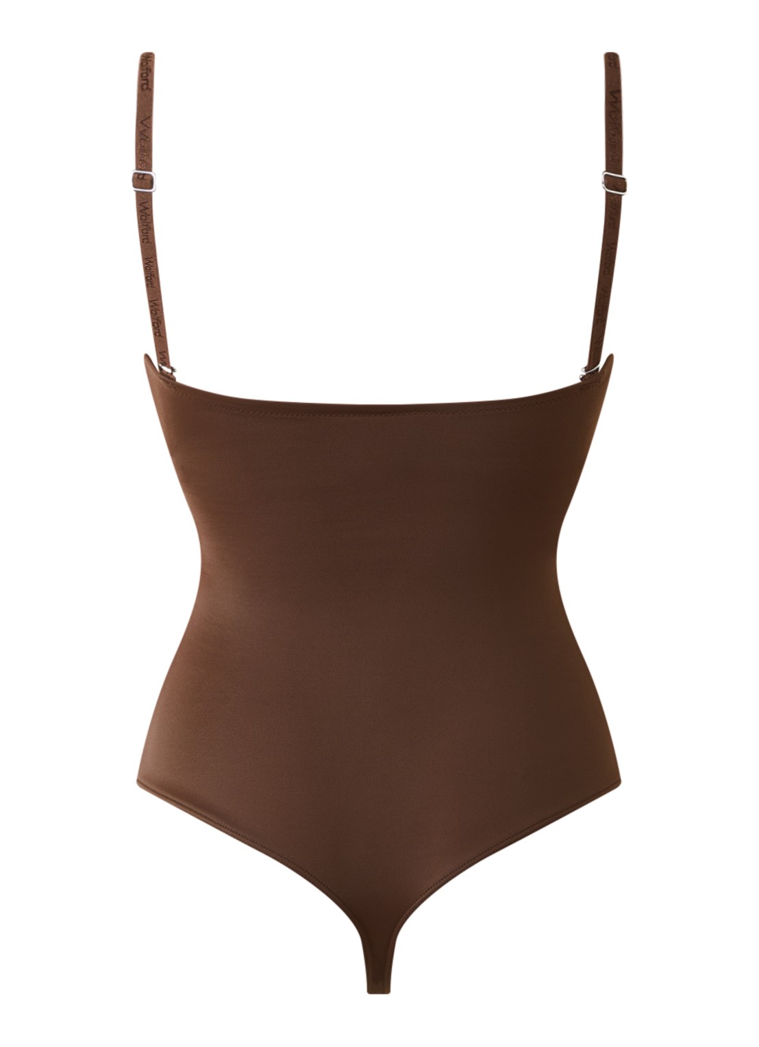 Wolford Mat de Luxe Forming corrigerende body met beugel - achterkant 2 bruin