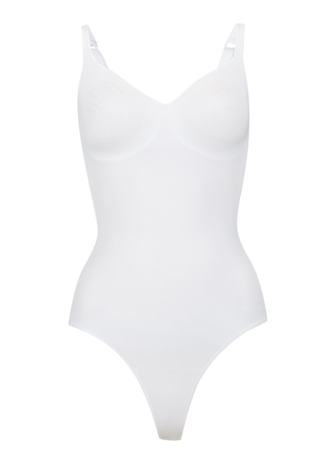 Wolford Mat de Luxe Forming corrigerende body  - voorkant wit